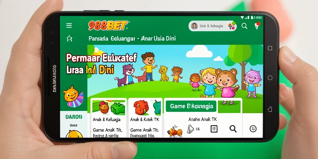 Antarmuka permainan edukatif yang menarik di 988BET.