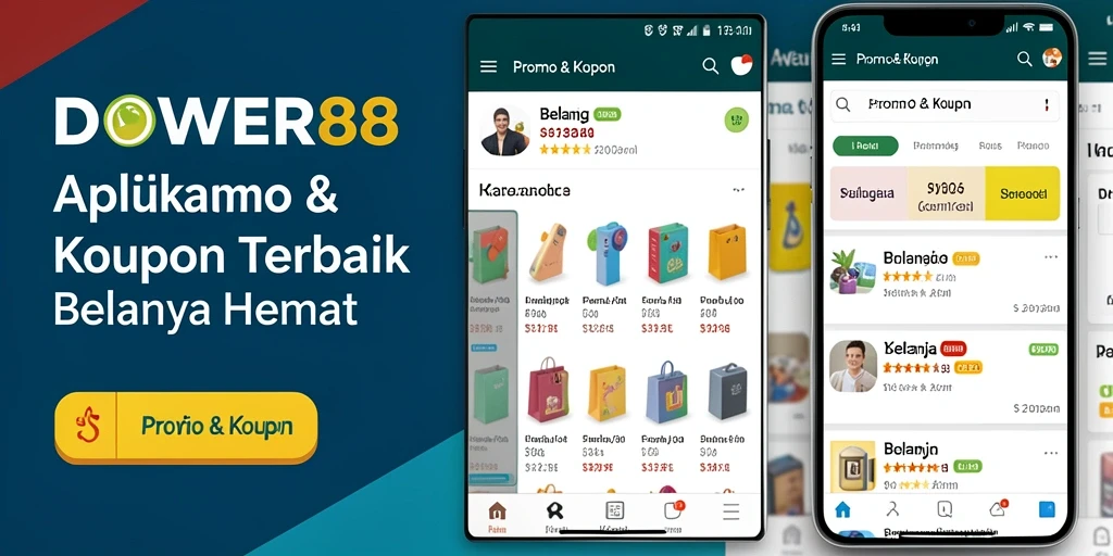 Tampilan utama aplikasi DOWER88 dengan daftar promo menarik.