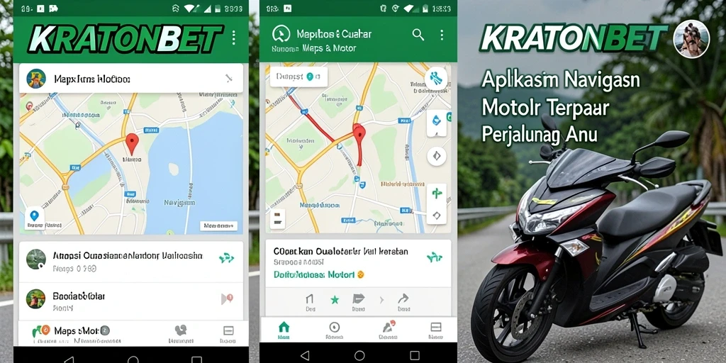 Tampilan antarmuka aplikasi KRATONBET untuk navigasi motor yang intuitif.