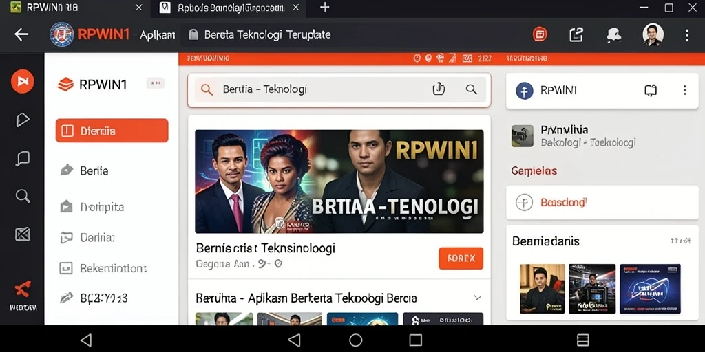 Tampilan antarmuka utama aplikasi RPWIN1 yang menarik.