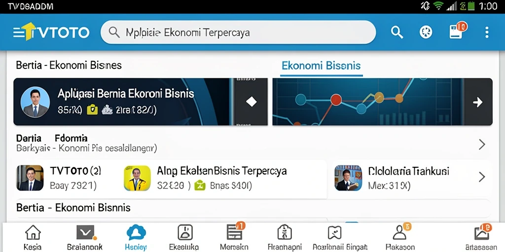 Antarmuka aplikasi TVTOTO yang informatif dan menarik.